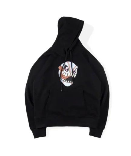 Cactus Jack Baseball Hoodie Black