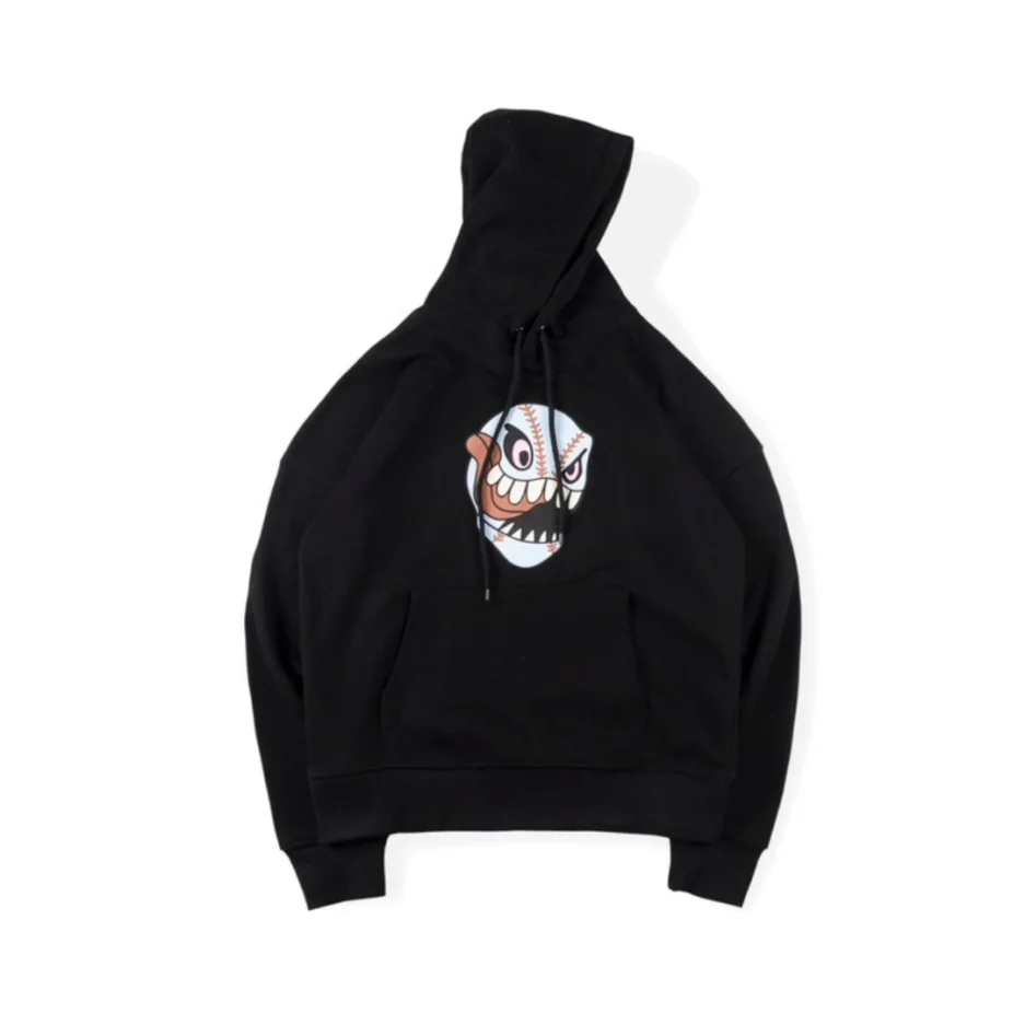 Cactus Jack Baseball Hoodie Black